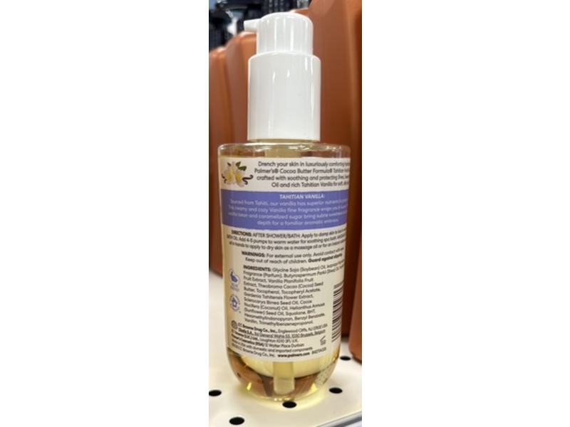 Palmer's Cocoa Butter Formula Body Oil, Tahitian Vanilla, 6.5 fl oz/192 mL