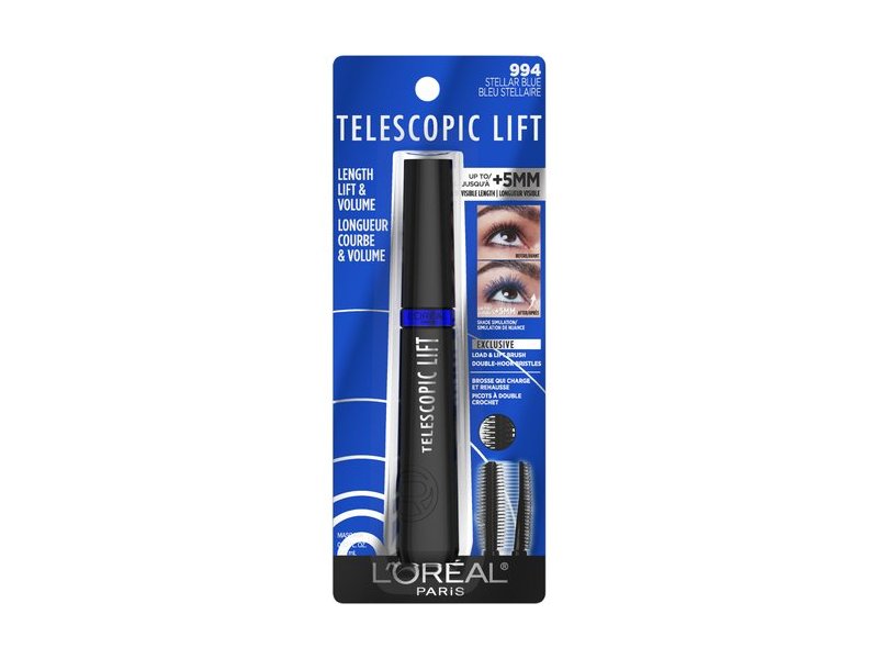 L'Oreal Paris Length Lift & Volume Mascara, 994 Stellar Blue, 0.33 fl oz/100 mL