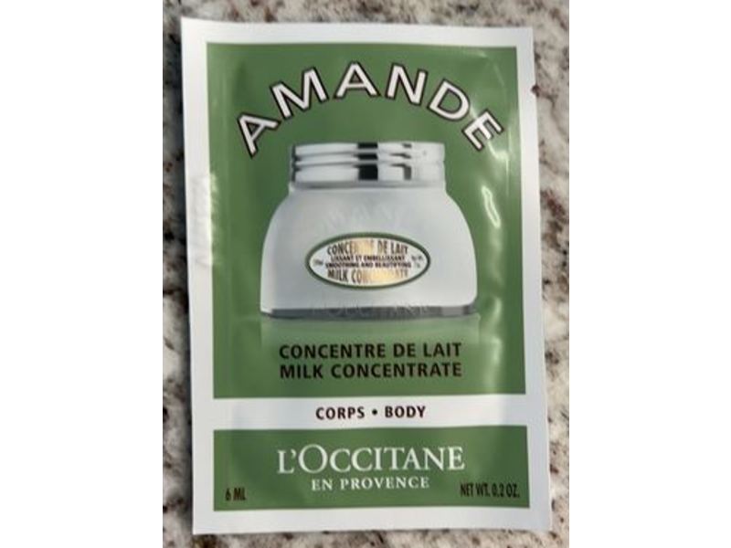 L'occitane Amande Milk Concentrate Corps Body, 0.2 oz/6 mL