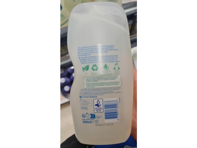 Sanex Zero% Shower Gel, 500 mL