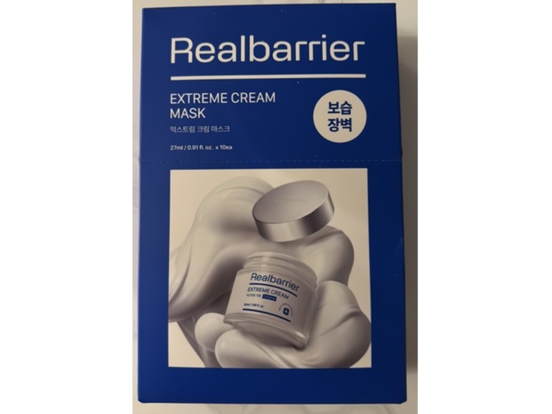 Real Barrier Extreme Cream Mask, 0.91 fl oz/27 mL, Pack Of 10