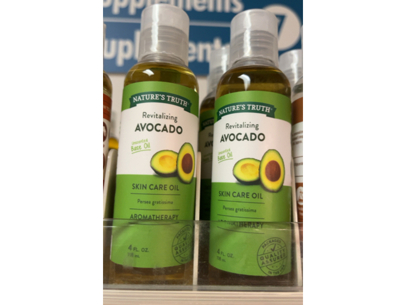 Nature's Truth Aromatherapy Skin Care Oil, Revitalizing Avocado, 4 fl oz/118 mL