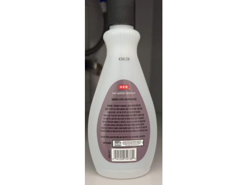 H.E.B Maximum Strength Nail Polish Remover, 6 fl oz/177 mL
