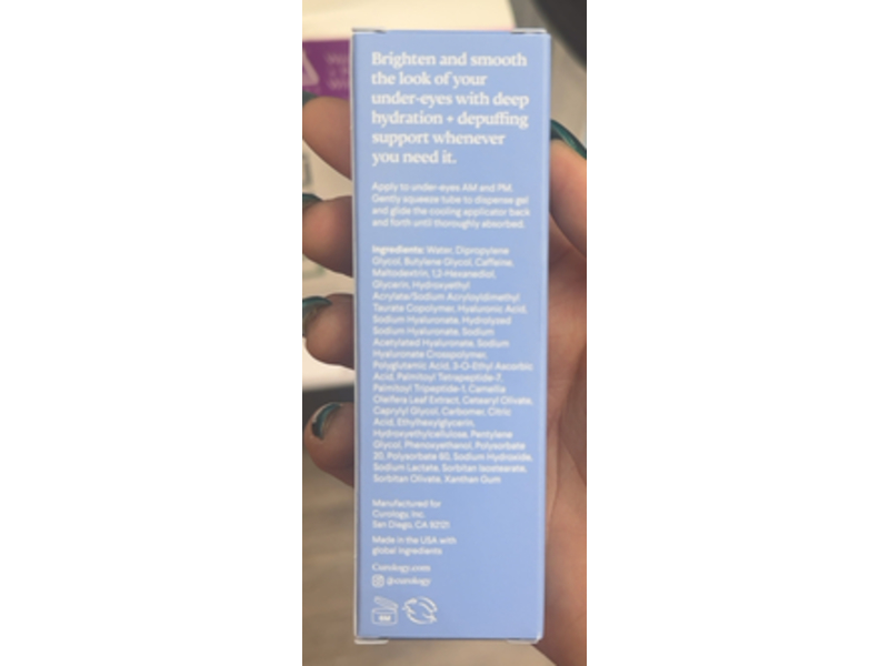 Curology Hydro+ Eye Gel, 0.5 fl oz/15 mL