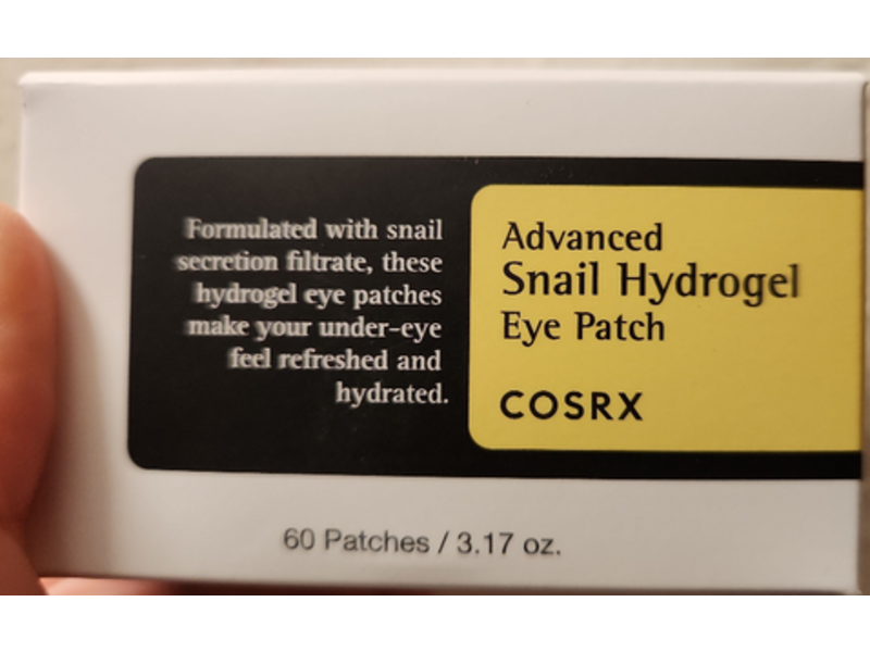 Cosrx Advanced Snail Hydrogel Eye Patch, 3.17 oz, 60 Patches