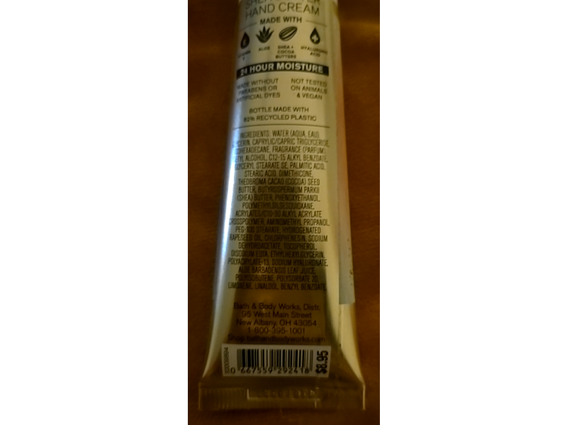 Bath & Body Works Shea Butter Hand Cream, Vanilla Romance, 1 fl oz/29 mL