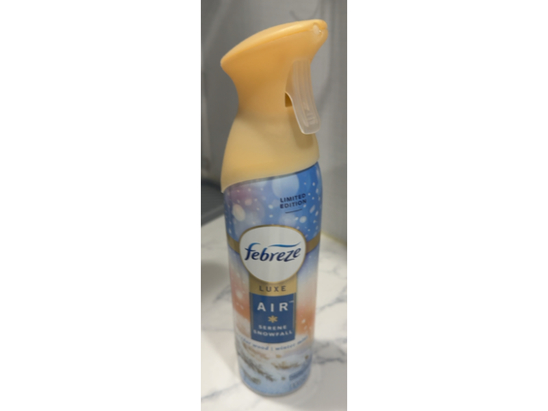Febreze Luxe Air Serene Snowfall Air Mist, Cedarwood & Winter Mint, 8.8 oz