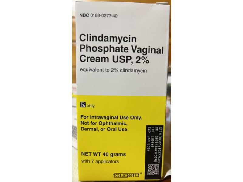 Clindamycin Phosphate Vaginal Cream USP, 2%, 40 g, Fougera (RX)