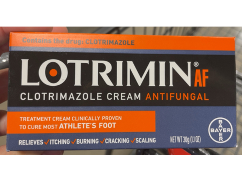 Lotrimin Athlete's Foot Cream, Antifungal, 1.1 oz/30 g