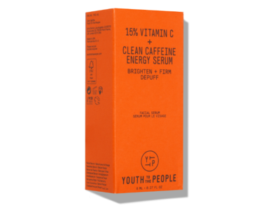 Youth To The People Facial Serum, 15% Vitamin C + Clean Caffeine, 0.27 fl oz/8 mL