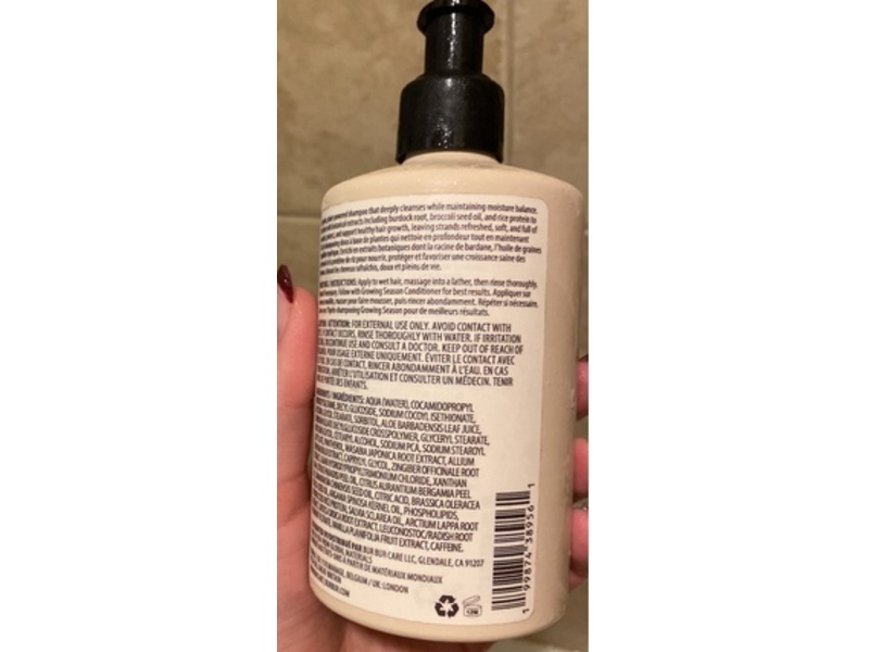 Bur Bur Nourishing Shampoo, Growing Season, 10.01 fl oz/300 mL