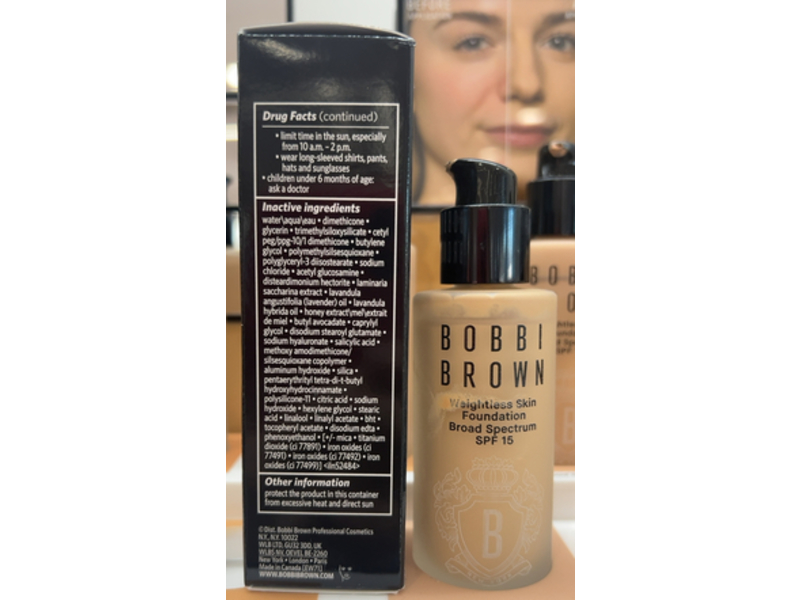 Bobbi Brown Weightless Skin Foundation, SPF 15, Cool Beige, 1 fl oz/30 mL