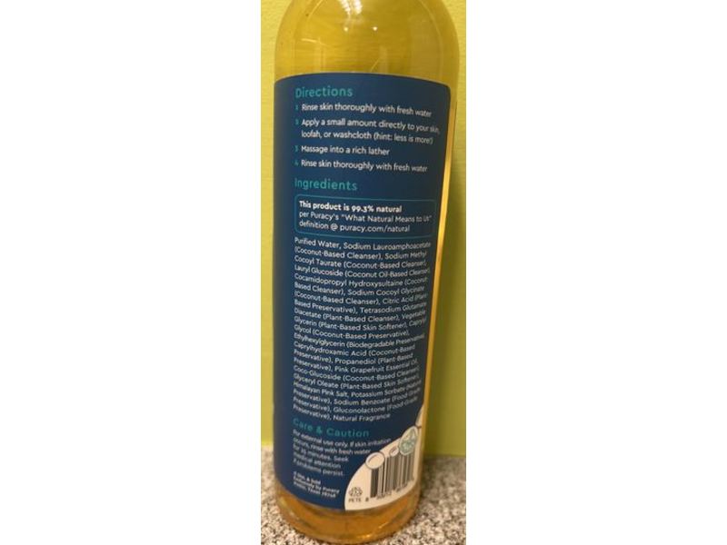 Puracy Body Wash, Citrus, Sea Salt, 12 fl oz/355 mL