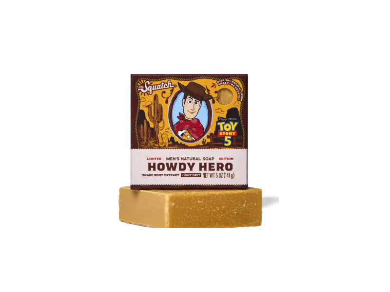 Dr.Squatch Men's Natural Soap, Howdy Hero, 5 oz/141 g