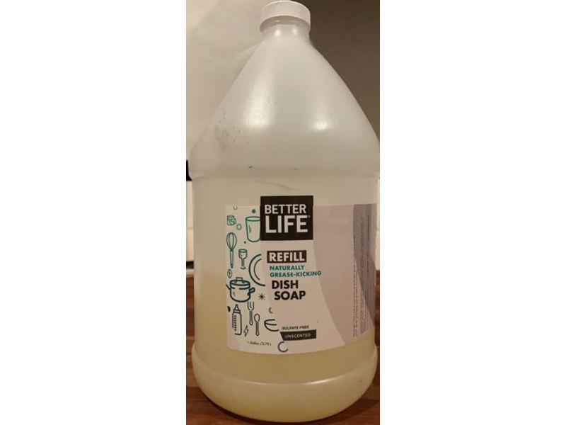 Better Life Dish Soap Refill, Unscented, 3.79 L