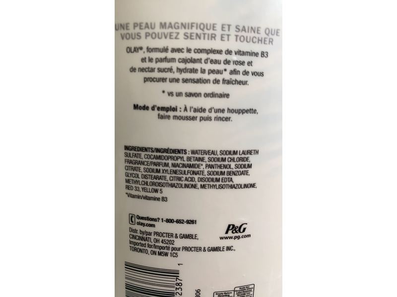 Olay Fresh Outlast Rosewater & Sweet Nectar Body Wash, 22 fl oz