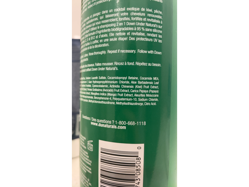 Down Under Natural's Strength & Fortify 2 In 1 Shampoo, 34 fl oz/1 L