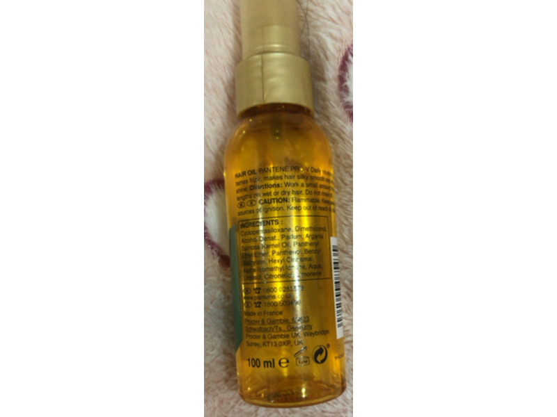 Pantene Pro-V Argan Infused Oil, 3.4 fl oz/100 mL