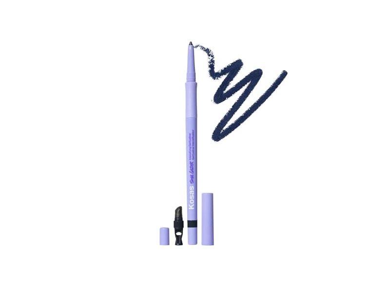 Kosas Soulgazer Intensifying Gel Eyeliner, Blackened Blue Satin, 0.012 fl oz/0.35 g