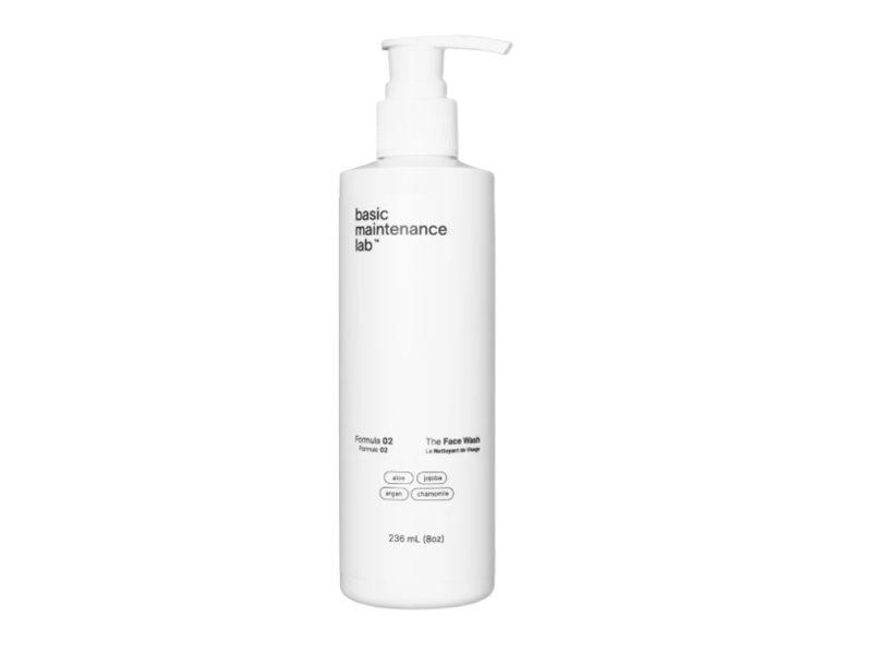 Basic Maintenance Lab The Face Wash, Formula 02, Aloe + Jojoba + Argan + Chamomile, 8 oz/236 mL