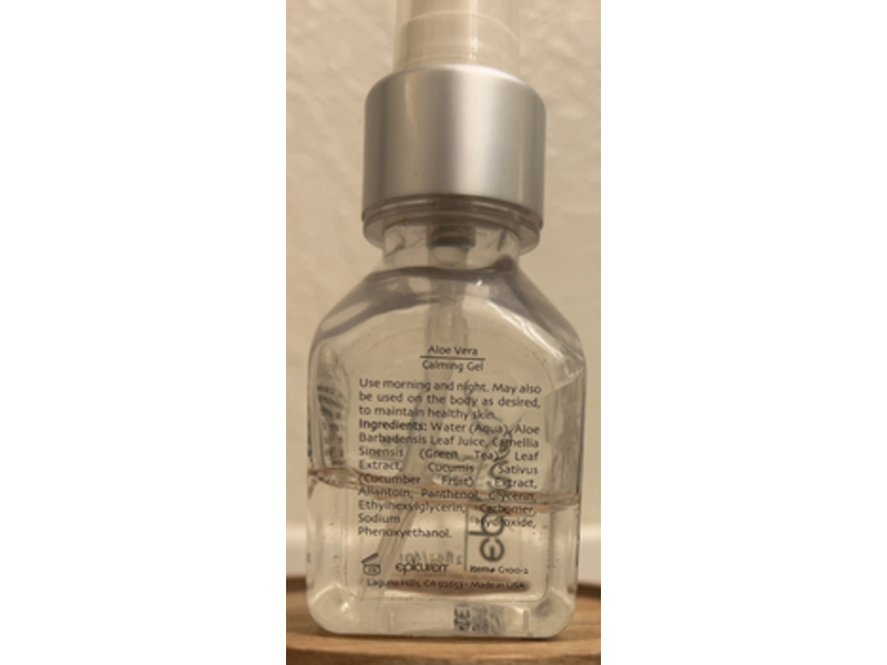 Epicuren Calming Gel, Aloe Vera, 2 fl oz/60 mL