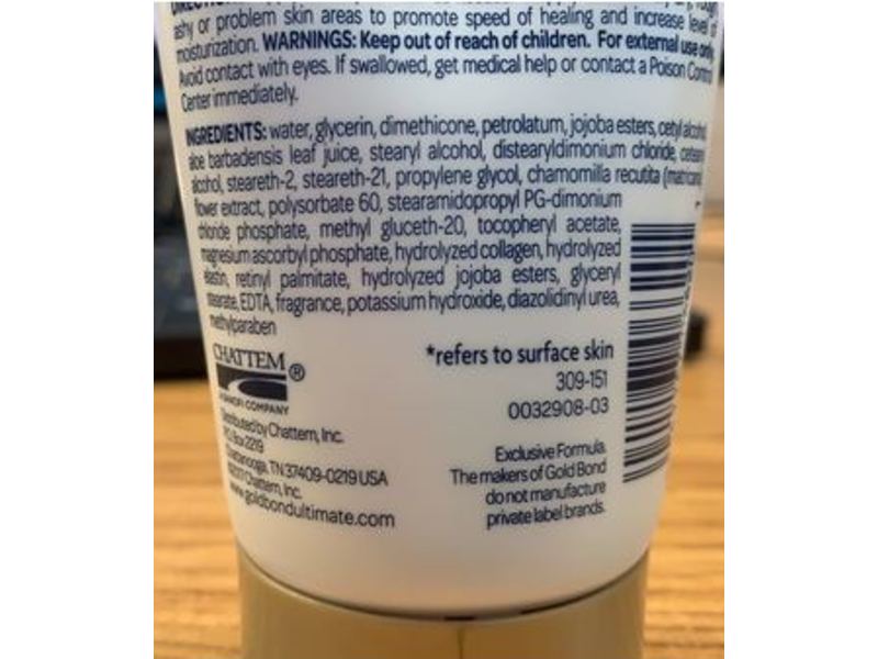 Gold Bond Ultimate Skin Therapy Cream, Healing, Aloe, 5.5 oz/155 g