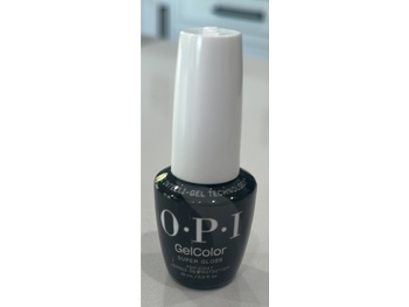 OPI GelColor Top Coat, Super Gloss, 0.5 fl oz/15 mL