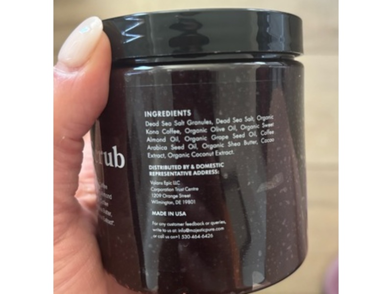Majestic Pure Cosmeceutical Scrub, Coffee, 10 oz/283 g
