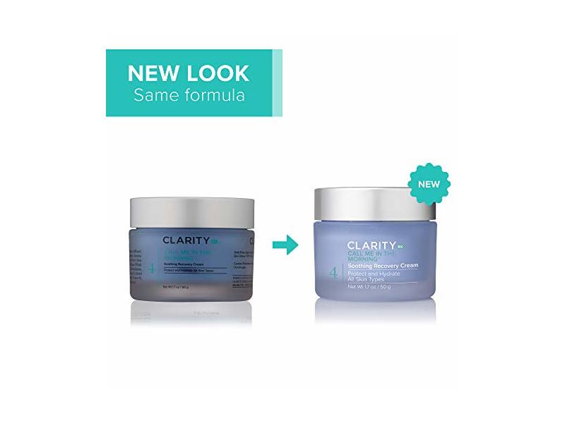 ClarityRx Call Me In The Morning Soothing Recovery Face Cream, 1.7 oz/50 g