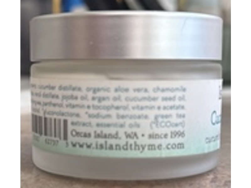 Island Thyme Cucumber Renewal Day Cream, Cucumber Seed & Argan, 50 mL