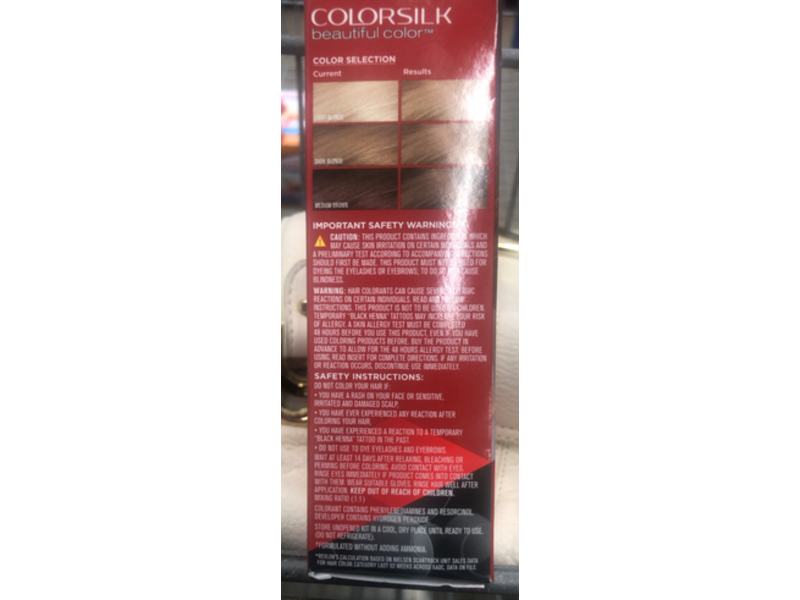 Revlon Colorsilk Beautiful Color Permanent Hair Color, 70 Medium Ash Blonde, 1 Application