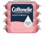 Cottonelle Flushable Wipes, Pack Of 4 - thumbnail 1