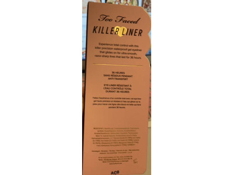 Too Faced Killer Liner, Waterproof, Espresso, 0.04 fl oz