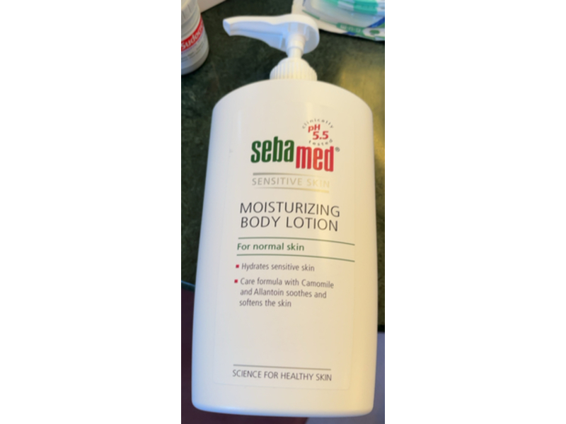 Sebamed Sensitive Skin Moisturizing Body Lotion, Camomile & Allantoin, 750 mL