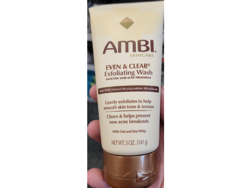 Ambi Skincare Even & Clear Exfoliating Wash, Oat, Sea Whip, 5 oz/141 g