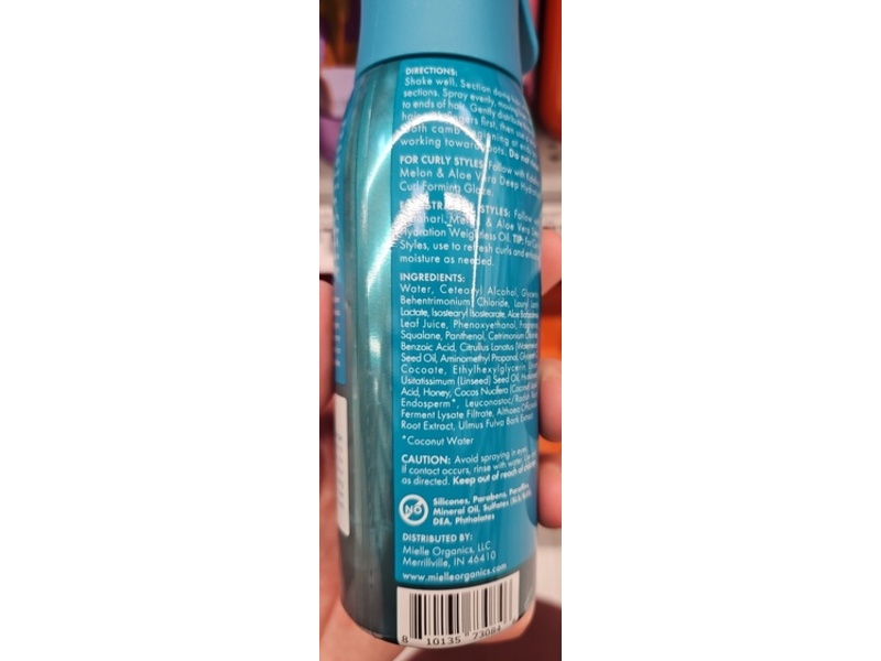 Mielle Organics Deep Hydration Multi-Tasking Leave-In Conditioner, Kalahari Melon & Aloe Vera, 6.7 fl oz/198 mL