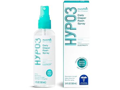 Munchkin HYP03 Daily Diaper Rash Spray, 3.4 fl oz/100 mL