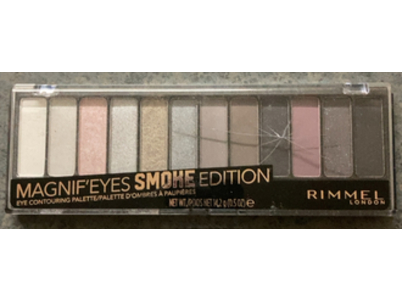 Rimmel London Magnif'eyes Eye Contouring Palette, Smoke Edition, 0.5 oz/14.2 g