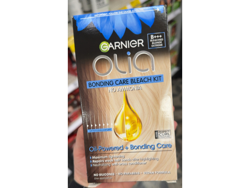 Garnier Olia Bonding Care Bleach Kit, B+++ Bleached Blonde Extreme, 1 Application