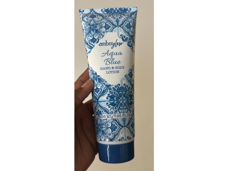Amber Glow Aqua Blue Hand & Body Lotion, 7.98 fl oz/236 mL