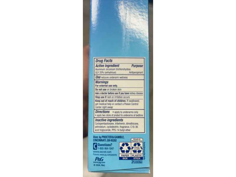 Secret Clinical 72 HR Soft Solid Antiperspirant/Deodorant, Light & Fresh, 1.6 oz/45 g, Pack Of 3