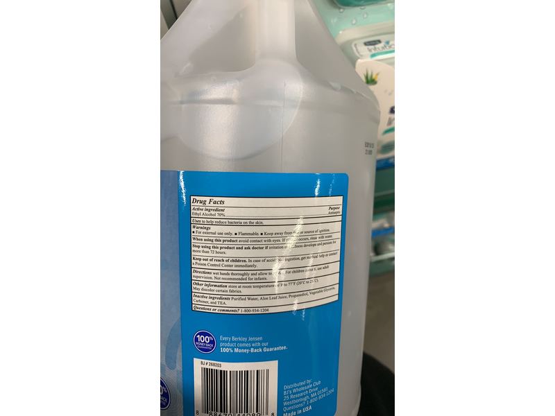 Berkley Jensen Hand Sanitizer Gel, 128 fl oz/3.78 L