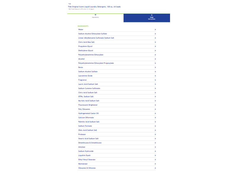 Tide Original Scent Liquid Laundry Detergent,100 fl oz (64 loads)