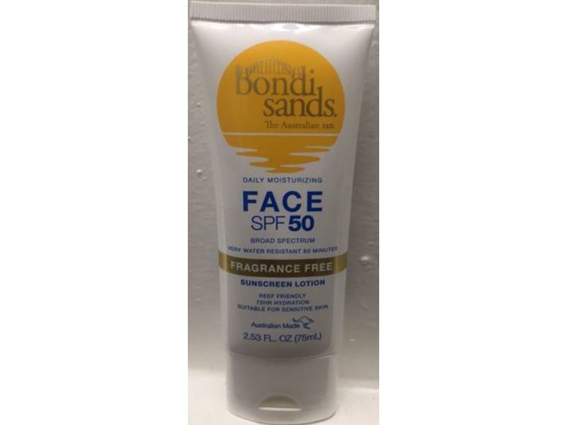 Bondi Sands Daily Moisturizing Face Sunscreen Lotion, SPF 50, 2.53 fl oz/75 mL