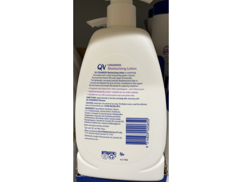 QV Ceramides Moisturising Lotion, 350 mL