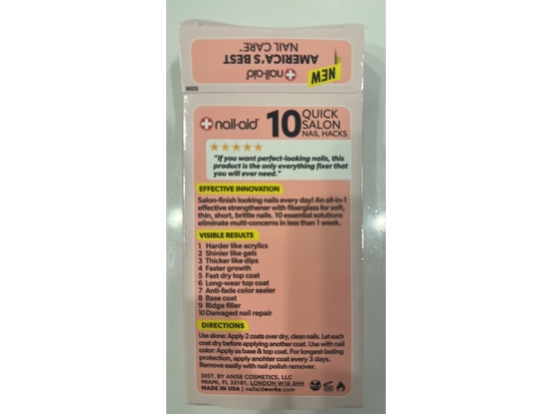 Nail-Aid 10 Quick Salon Nail Hacks, 0.55 fl oz/1.5 mL
