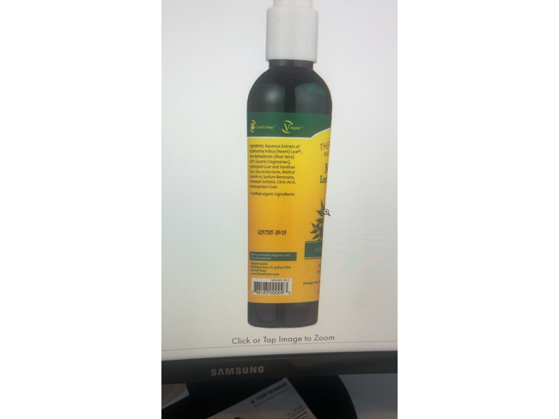 Theraneem Naturals Neem Leaf & Aloe Gel, 8 fl oz/240 mL