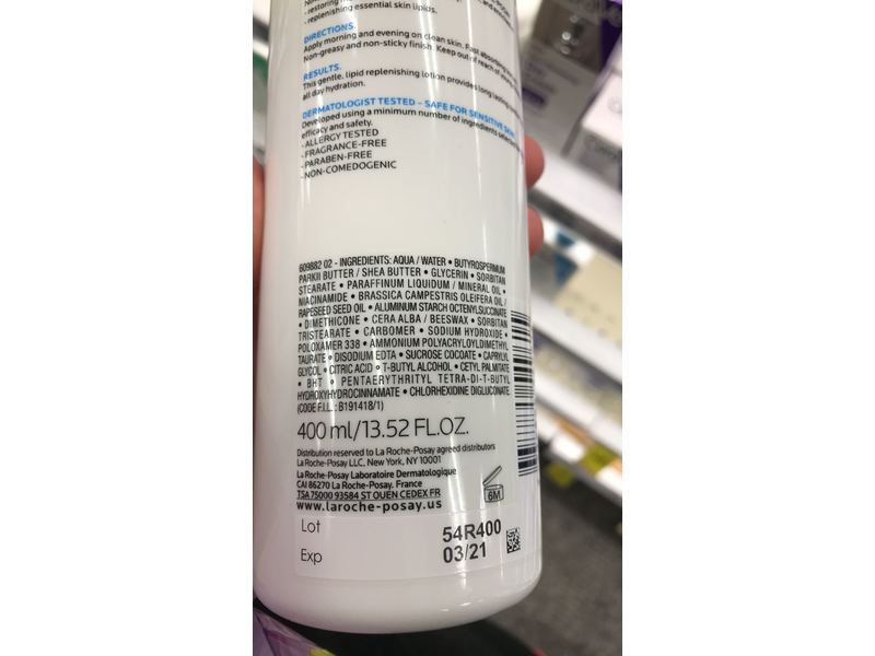 La Roche-Posay Lipikar Daily Repair Moisturizing Lotion, 13.52 fl oz