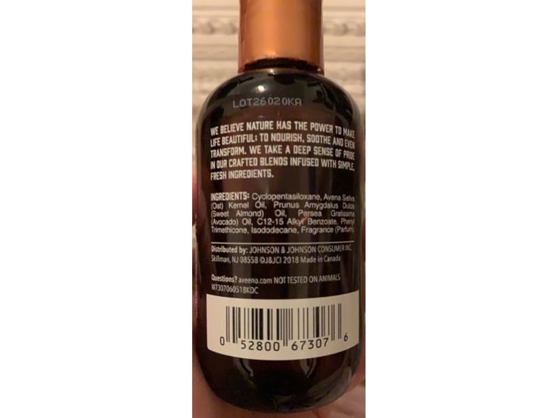 Aveeno Deep Hydration Oil Mist, Almond Oil Blend, 3.3 oz/97 mL