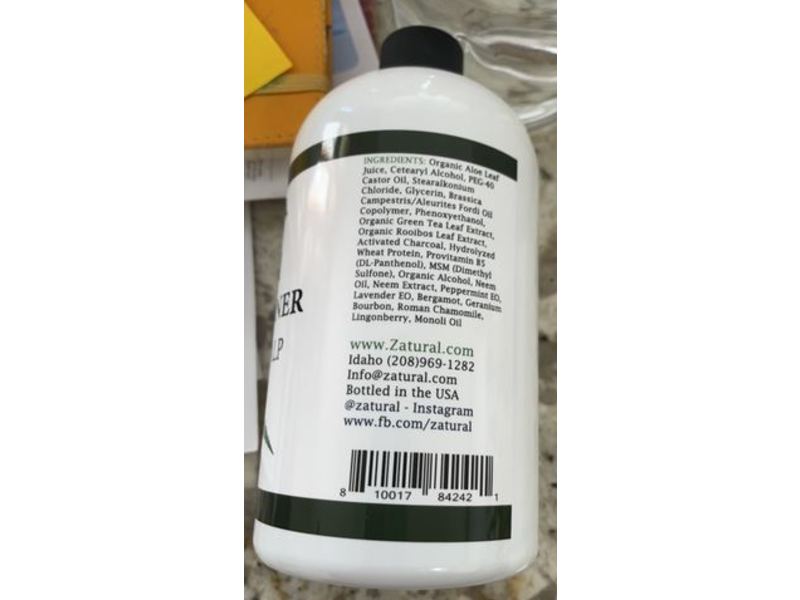 Zatural Neem, Hair & Scalp Conditioner,16 oz